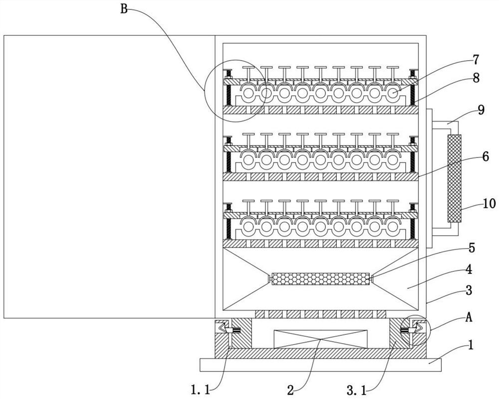 Internet cloud computing server placement cabinet