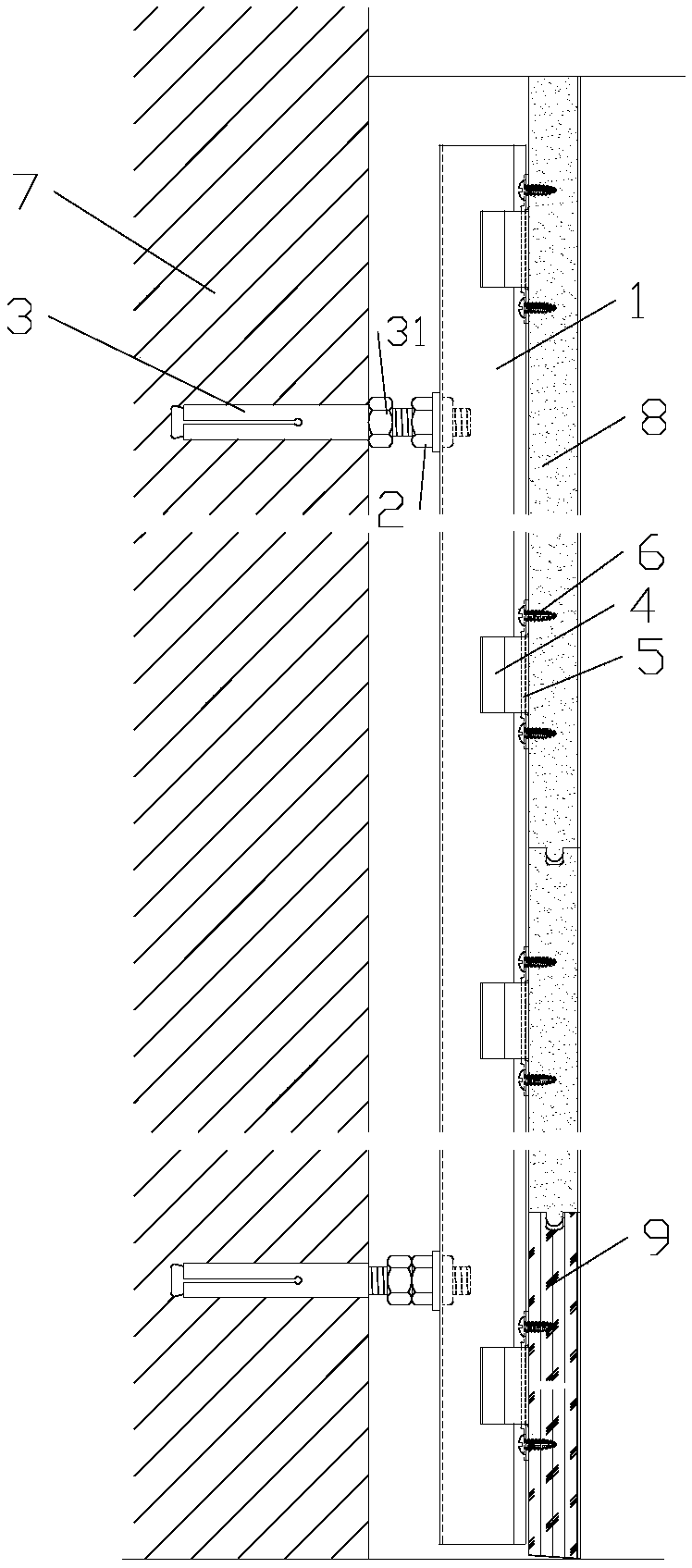 Wood veneer clip-type assembly component and its installation method
