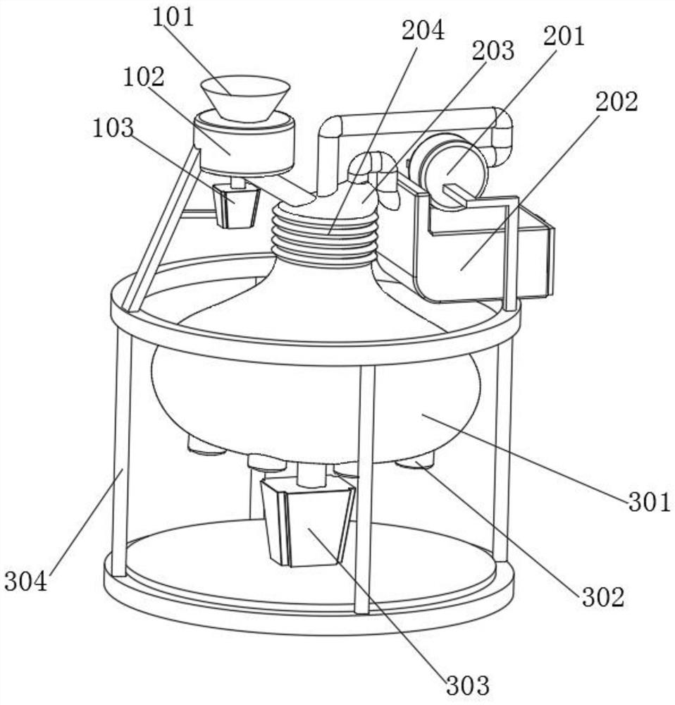 Amplitude type scorpion grinding device