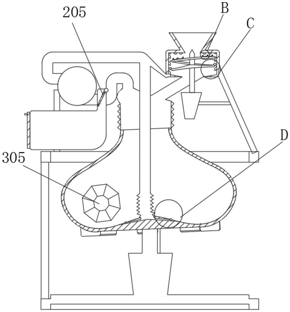 Amplitude type scorpion grinding device