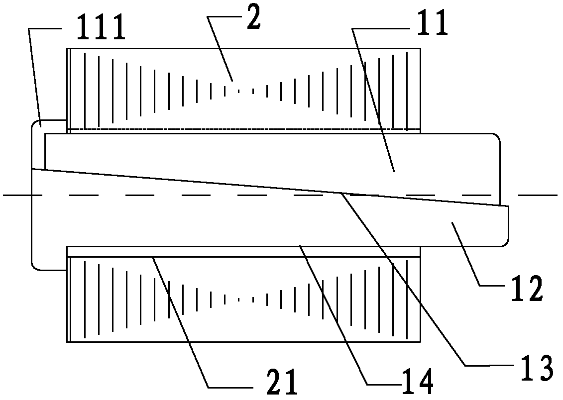 Technological mandrel and method for manufacturing squirrel-cage rotor by using same