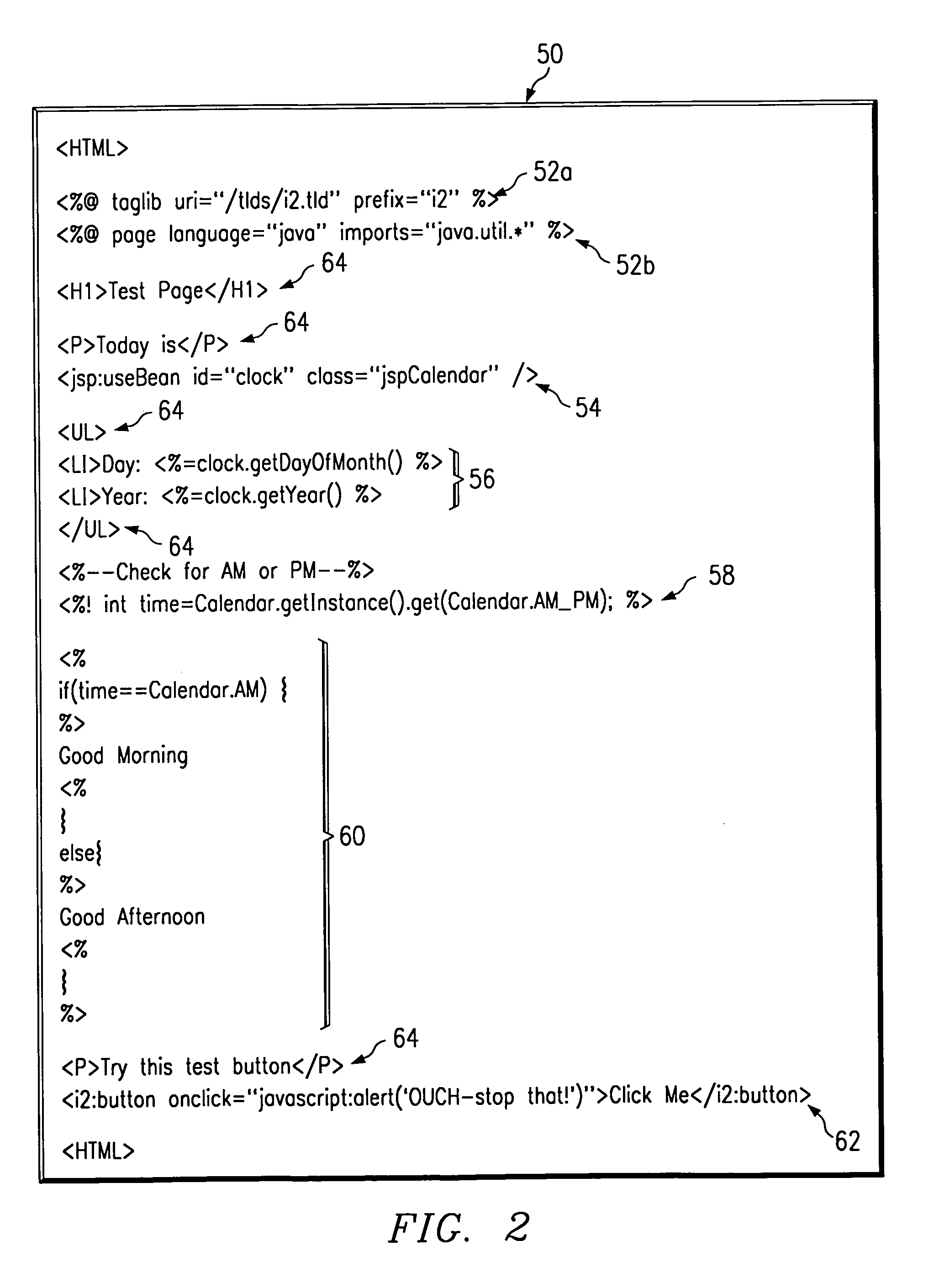 System and method for transforming custom content generation tags associated with web pages