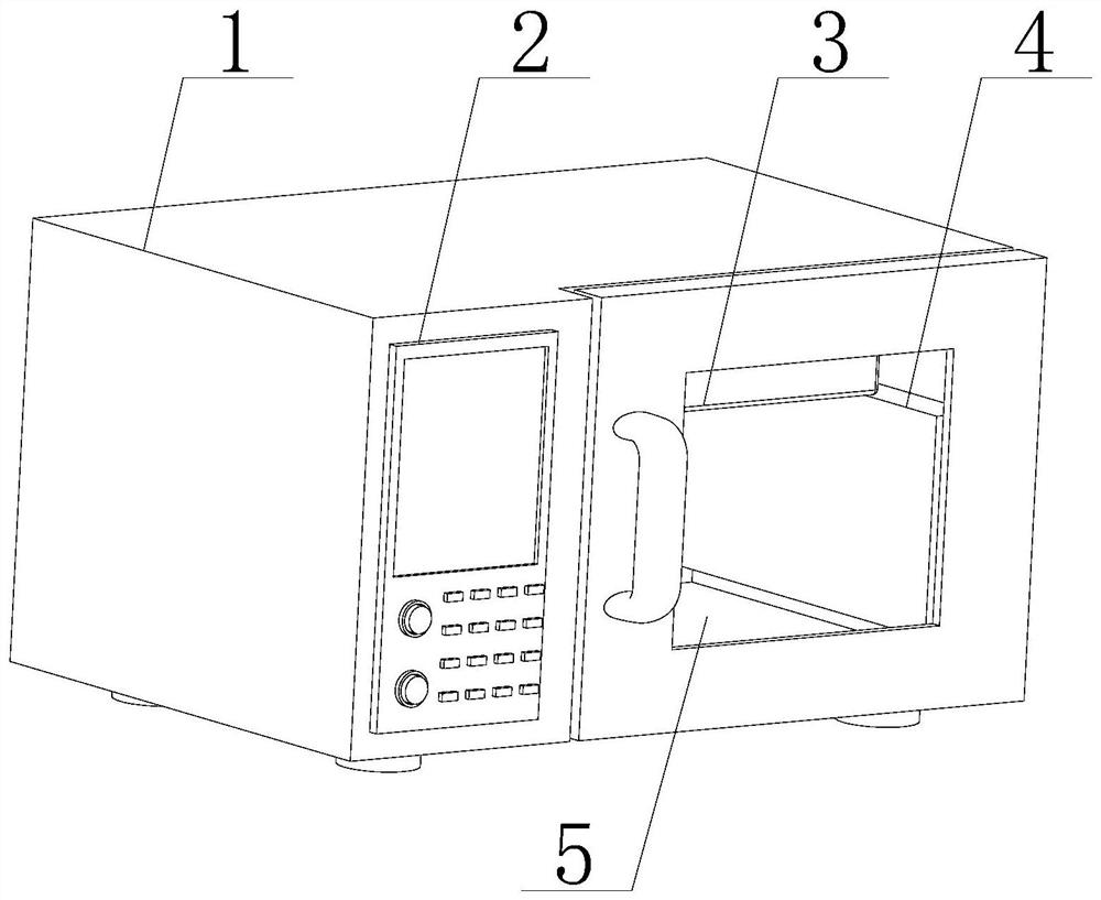 Microwave drying oven for coal quality detection