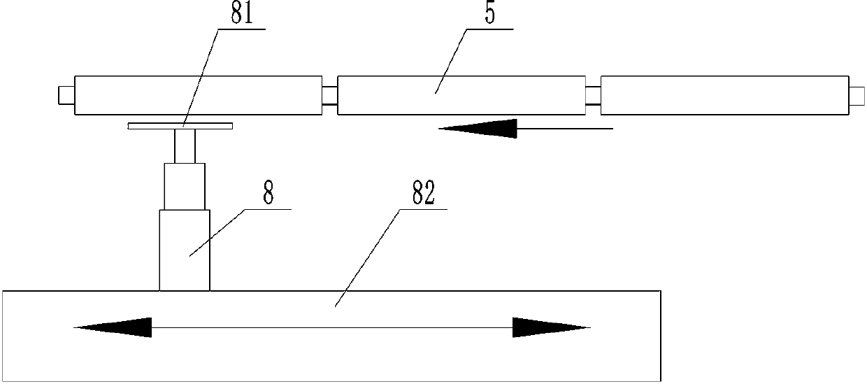 Lifting rail-changing type single-rail urban rail system based on APM