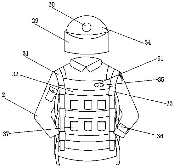 High-rise building firefighting system capable of appeasing trapped persons and using method thereof