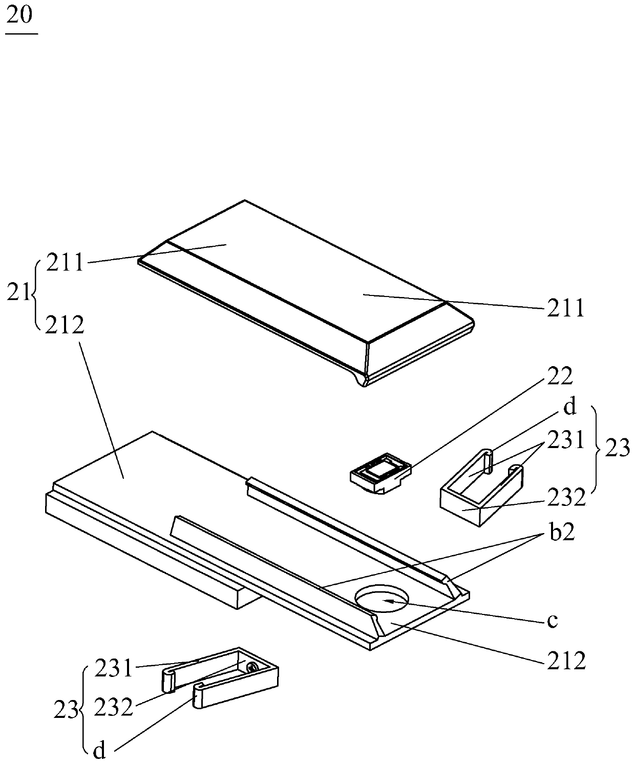 Camera device and electronic equipment