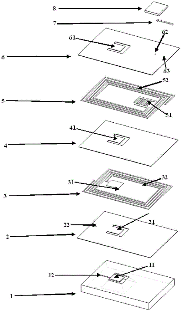 Passive wireless temperature and humidity integrated sensor