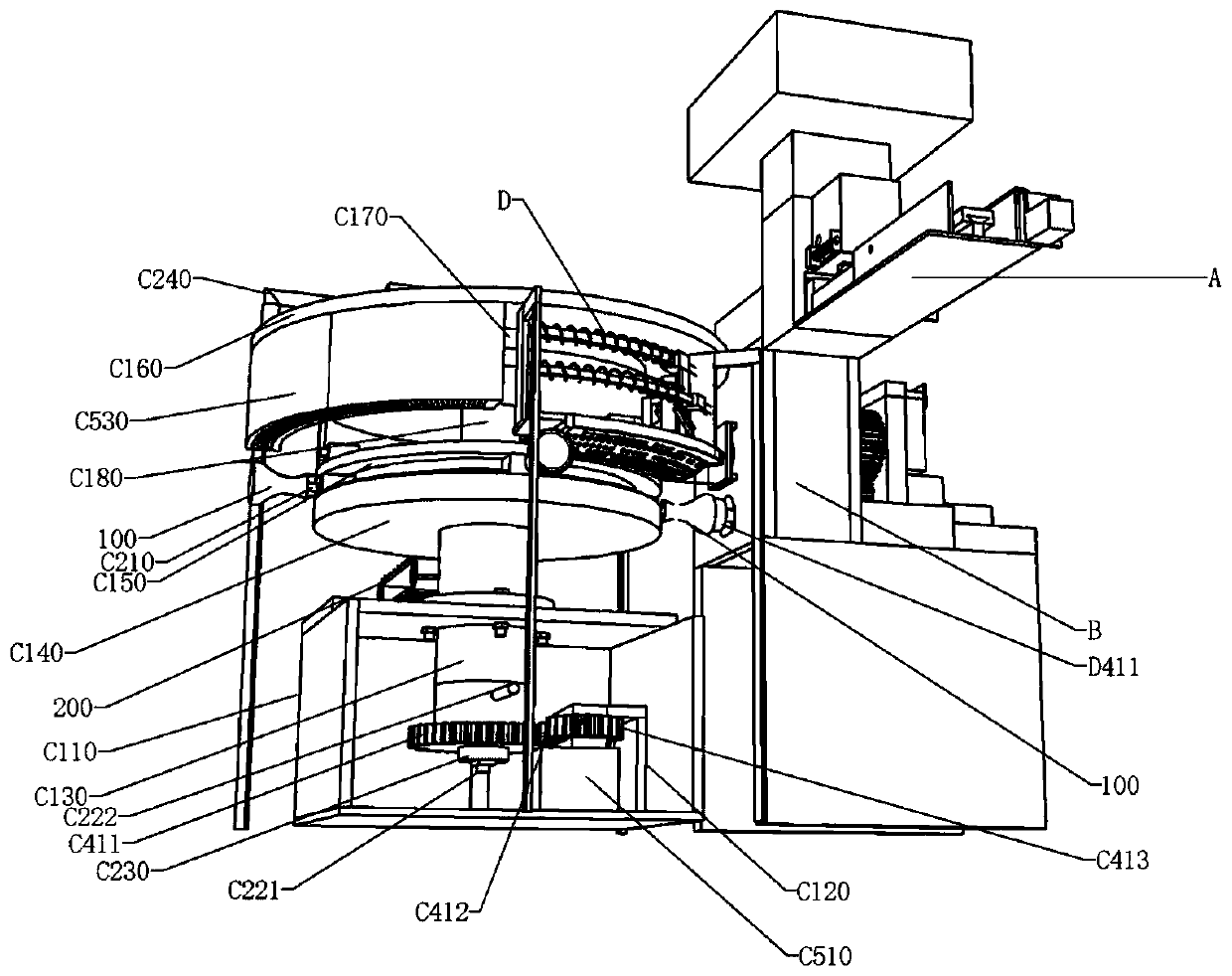 Material sending module and screen printing machine