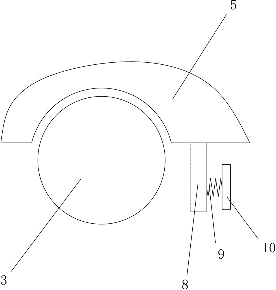 Automobile chassis protection structure