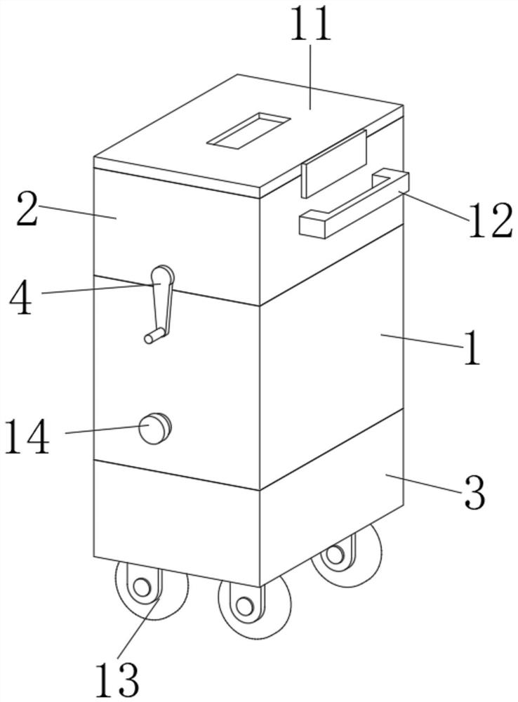 Hot compress device for clinical obstetrics and gynecology department