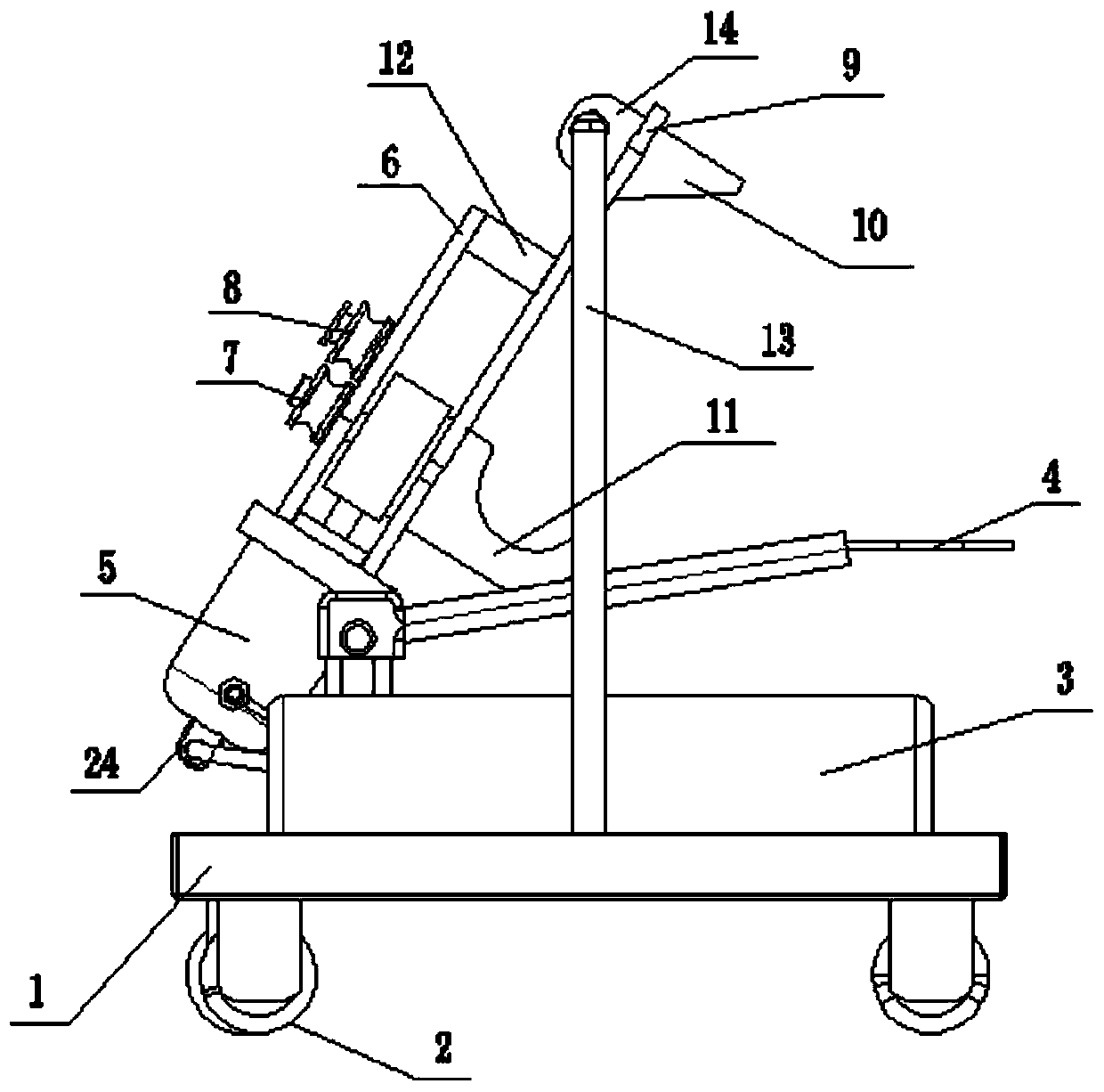 Movable steel strand bending and clamping combination tool