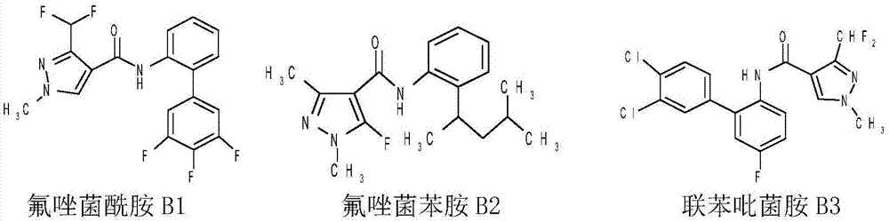 Fungicide composition with two active components and application of fungicide composition