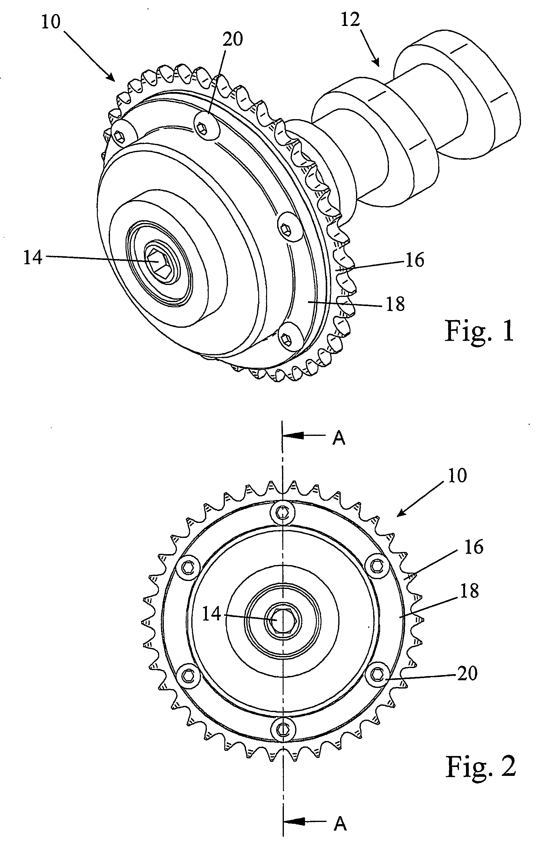 Camshaft phase shifting mechanism