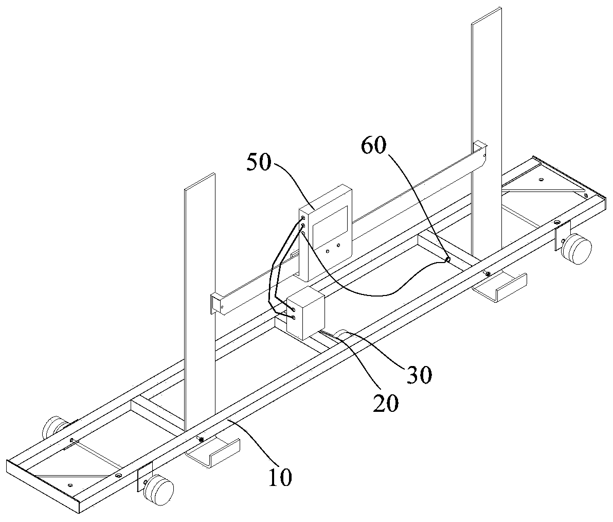 Pavement flatness monitoring device and detection method thereof