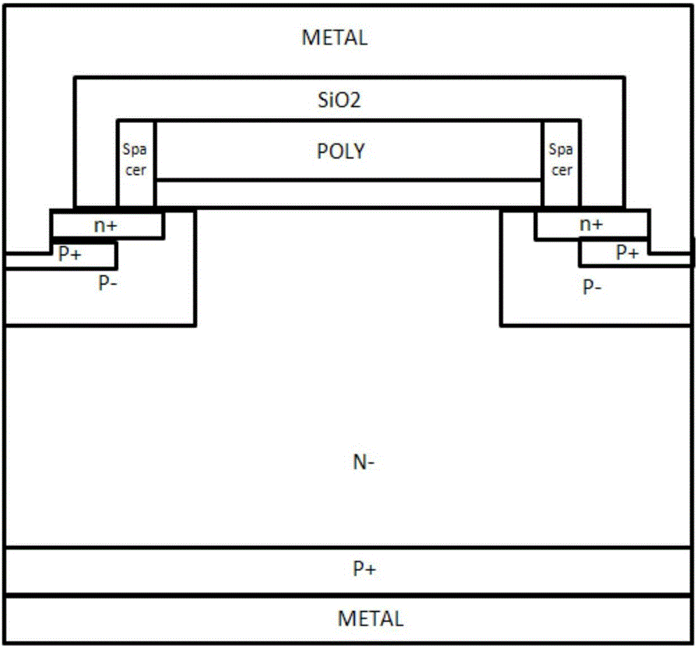 Low on-state loss insulated gate bipolar translator (IGBT) and manufacturing method thereof