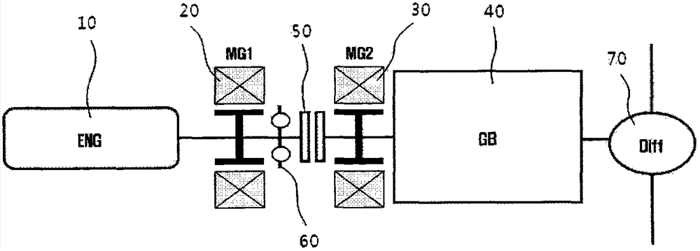 Power delivery device for vehicle