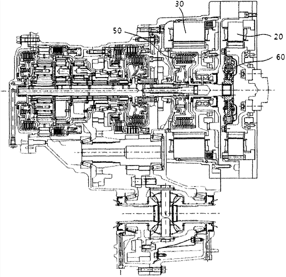 Power delivery device for vehicle