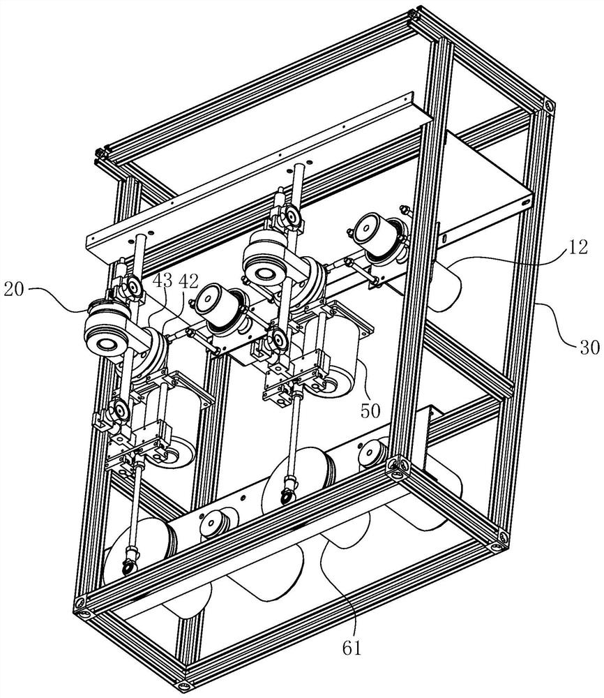 Line polishing machine used for wire-drawing die