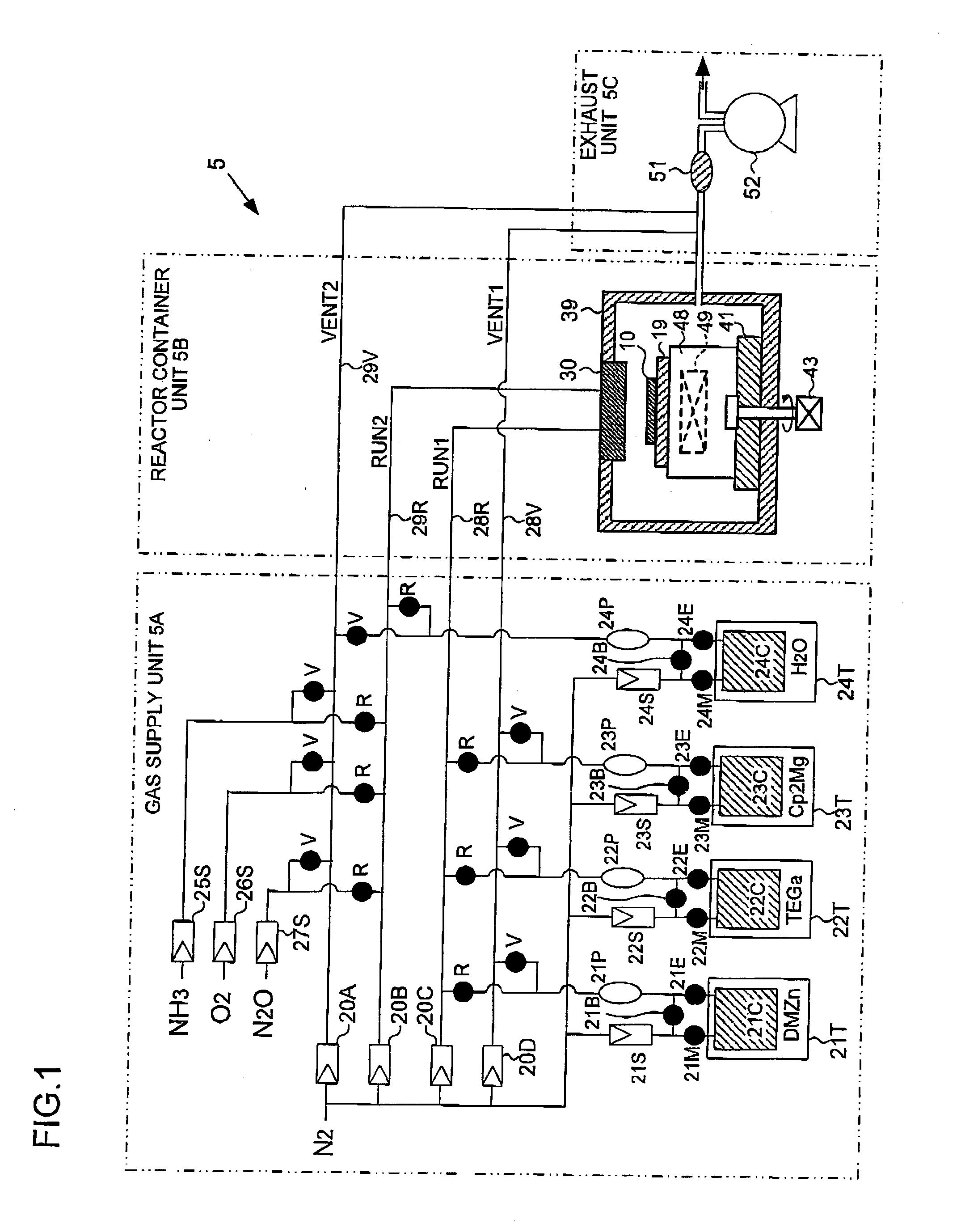 Method for growing zinc-oxide-based semiconductor device and method for manufacturing semiconductor light emitting device