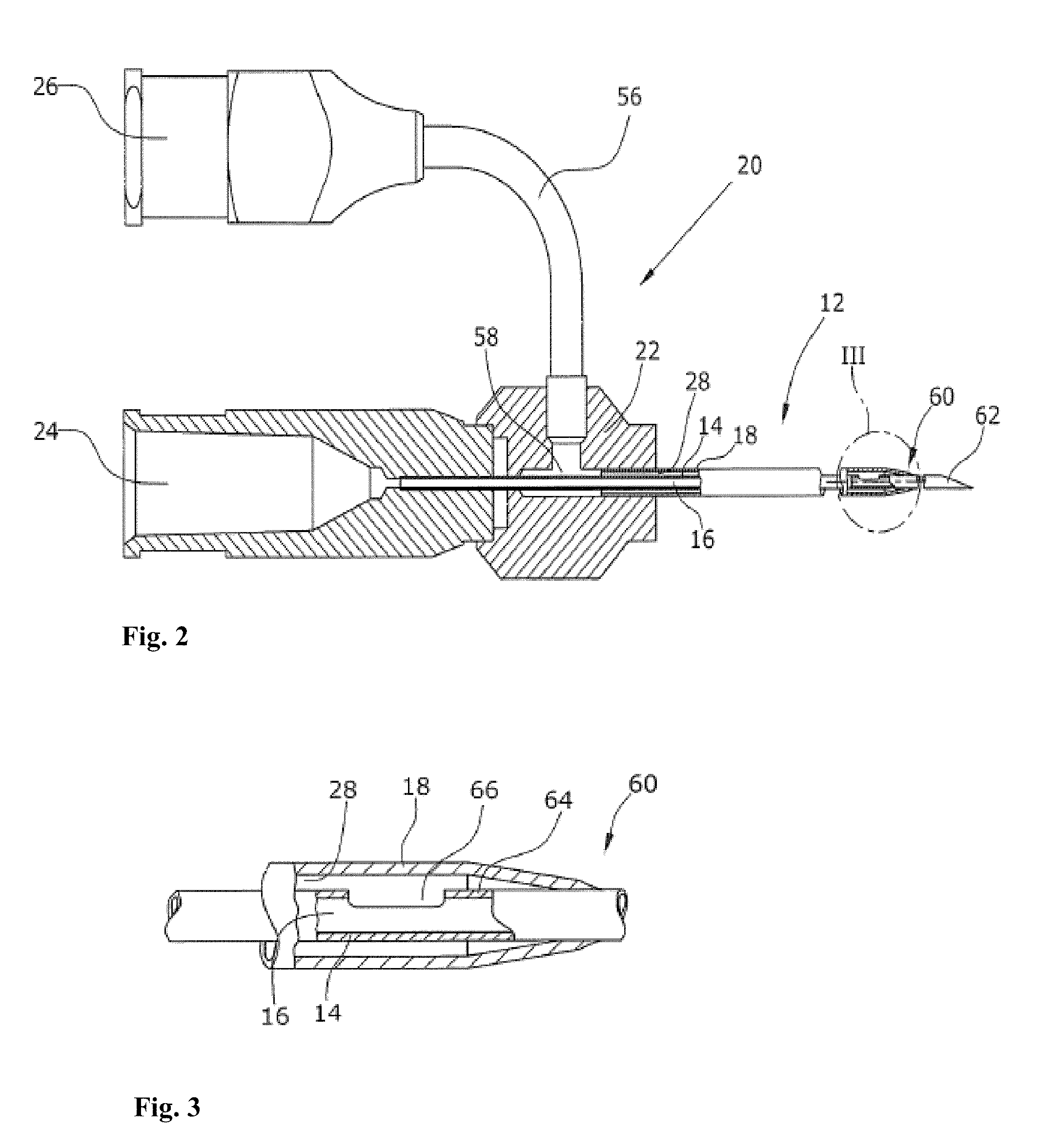 Device for administering an at least two-component substance