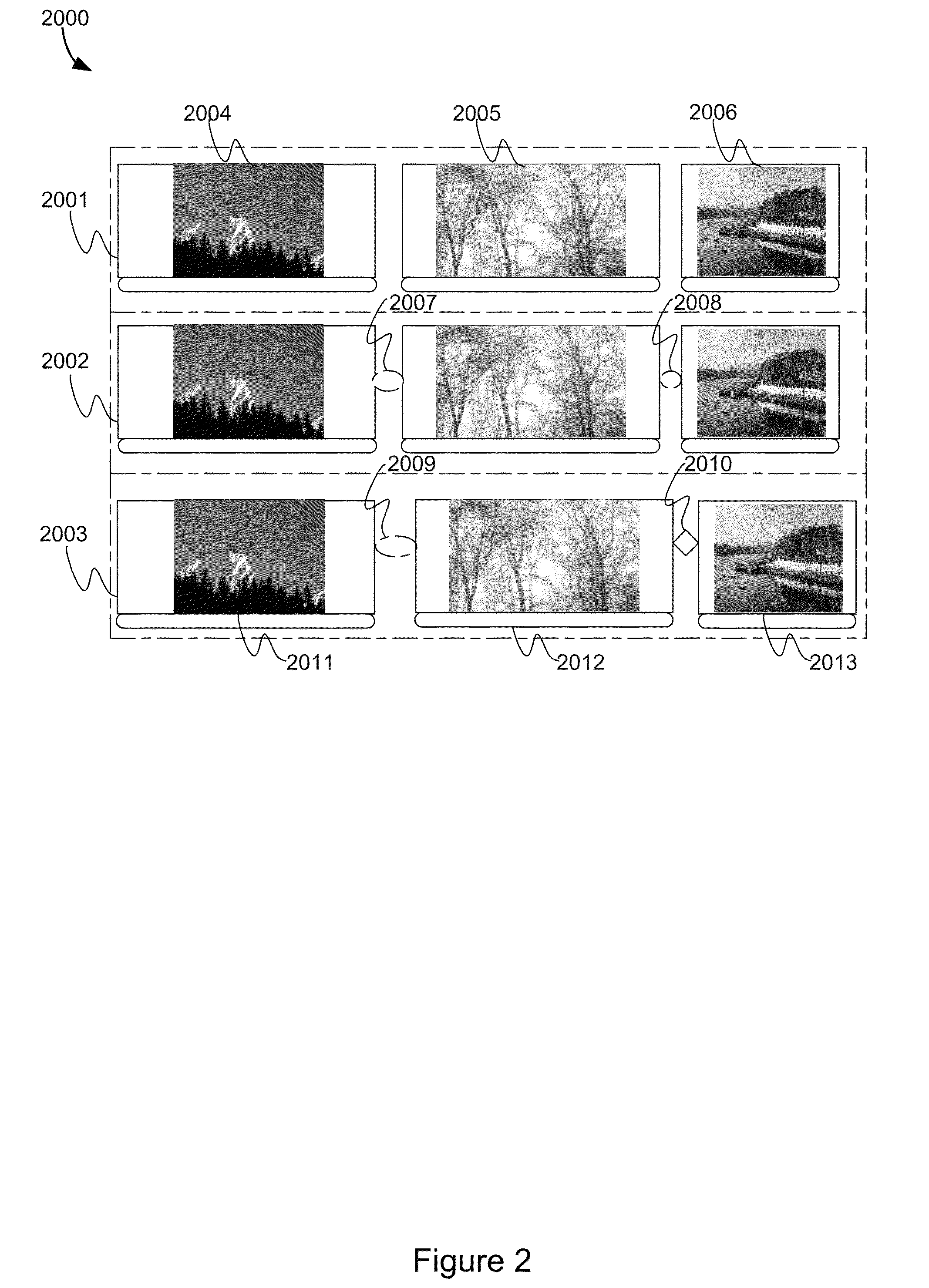 Light table for editing digital media