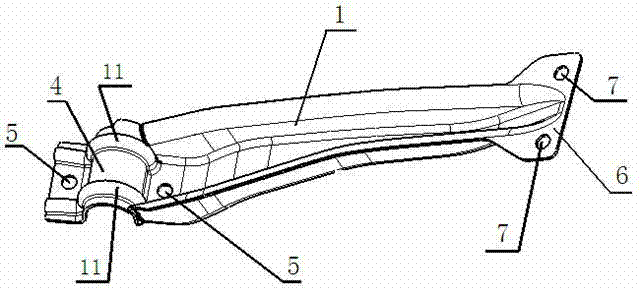 Longitudinal supporting frame of automobile transverse stabilizing bar