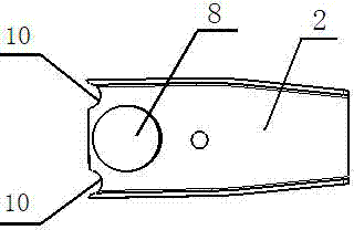 Longitudinal supporting frame of automobile transverse stabilizing bar