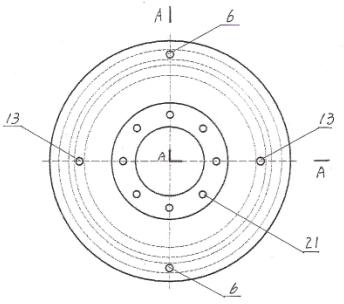 Water cycle cooling device for automobile brake drums