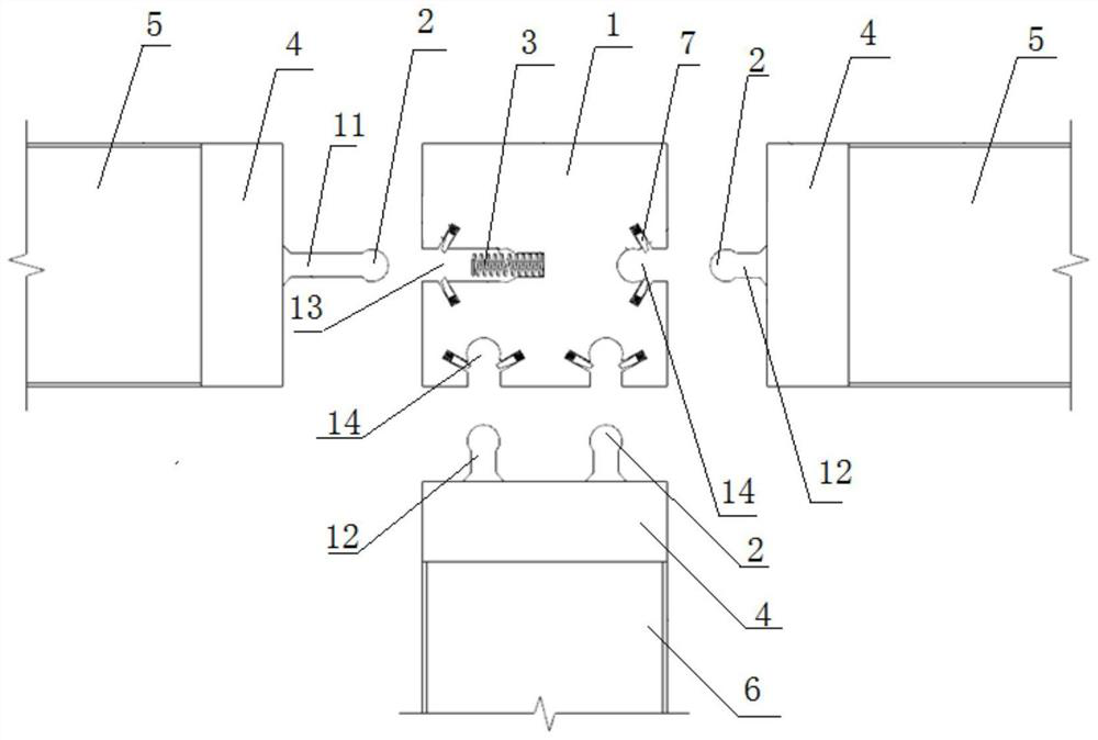 Novel framework connecting piece