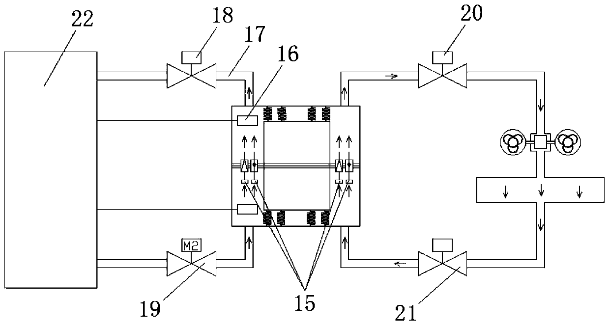 New energy automobile battery damping and cooling device and battery temperature adjusting device