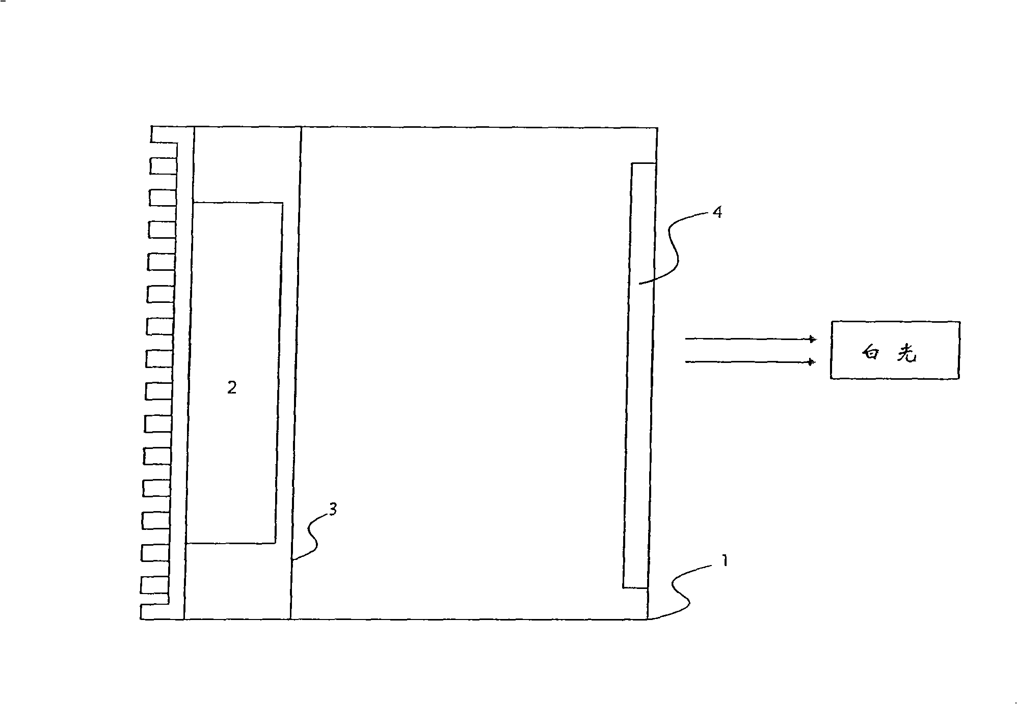 White light LED lighting device and manufacturing method thereof