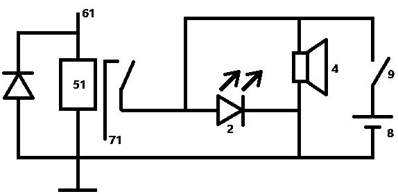 Emergency stop warning device for sedan cars