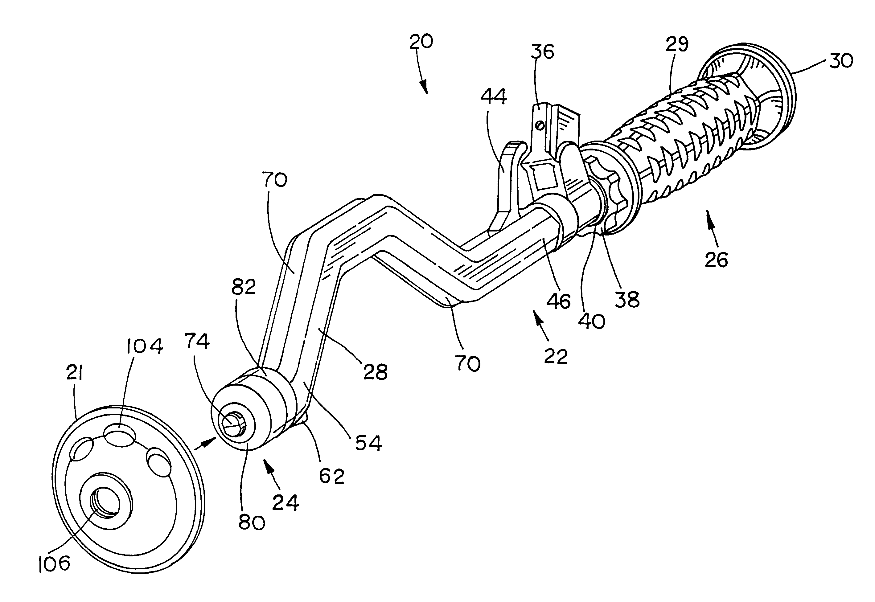 Split thread orthopaedic implant impactor