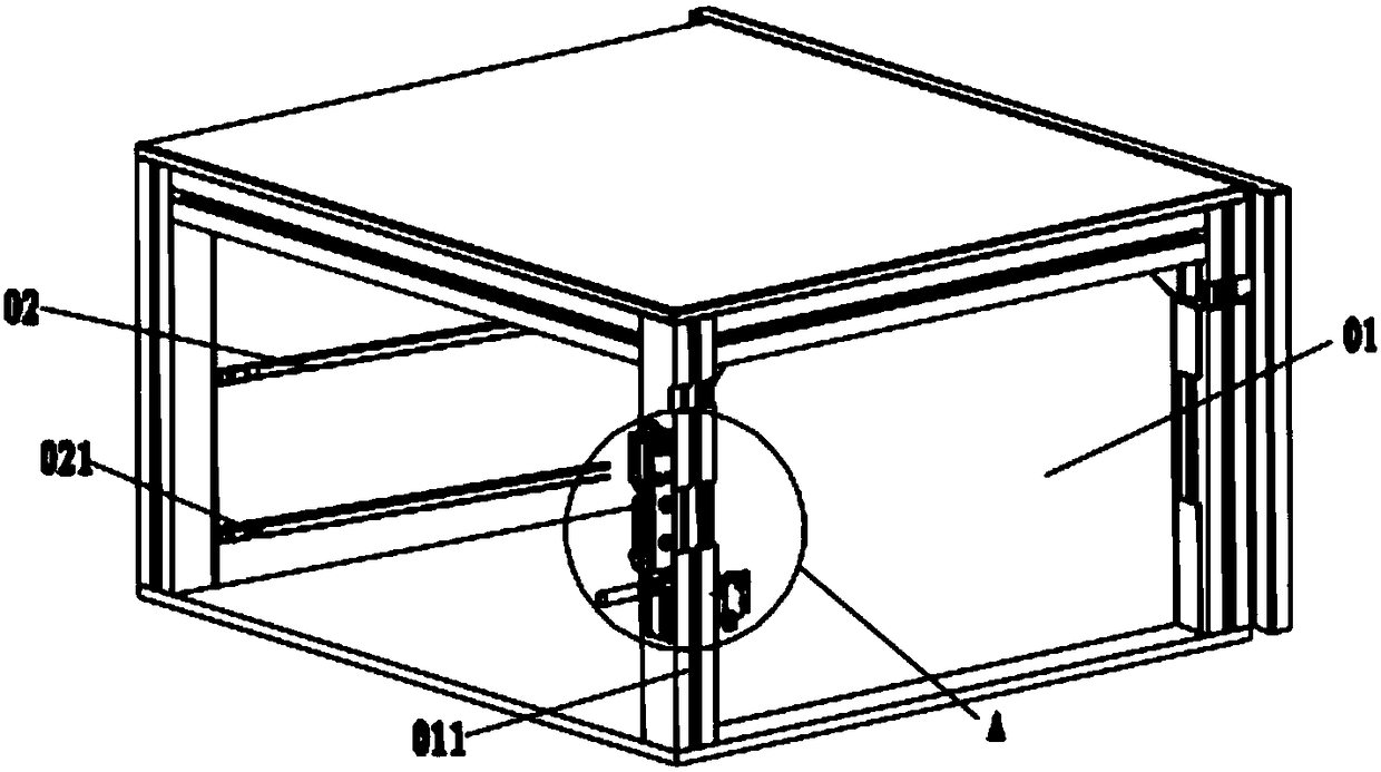 An adjustable tray for a medical freezer