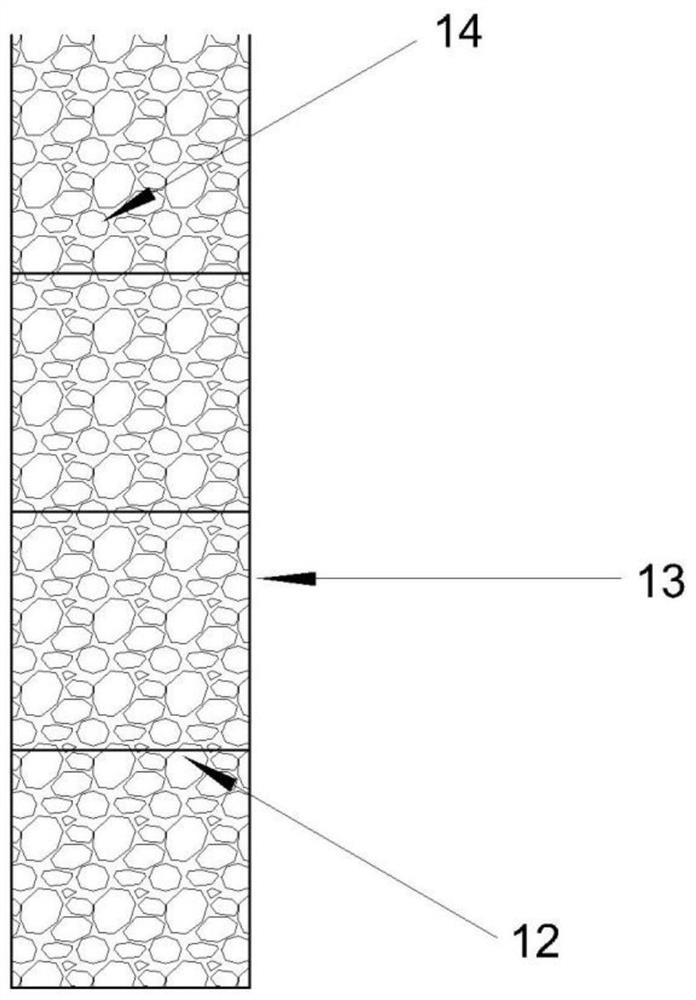 EPS light embankment structure and construction method supported by reinforced gravel piles in soft soil area