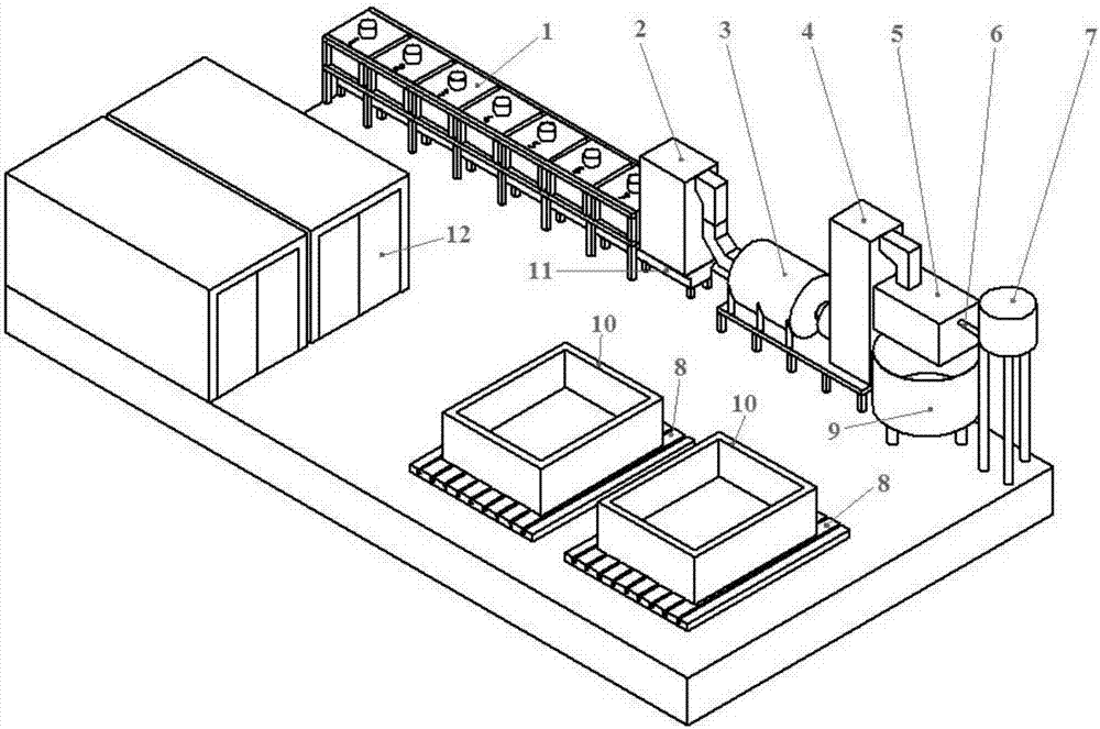 Resin concrete machinery accessory and preparation method thereof