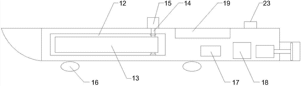 Water surface suspension garbage cleaning device