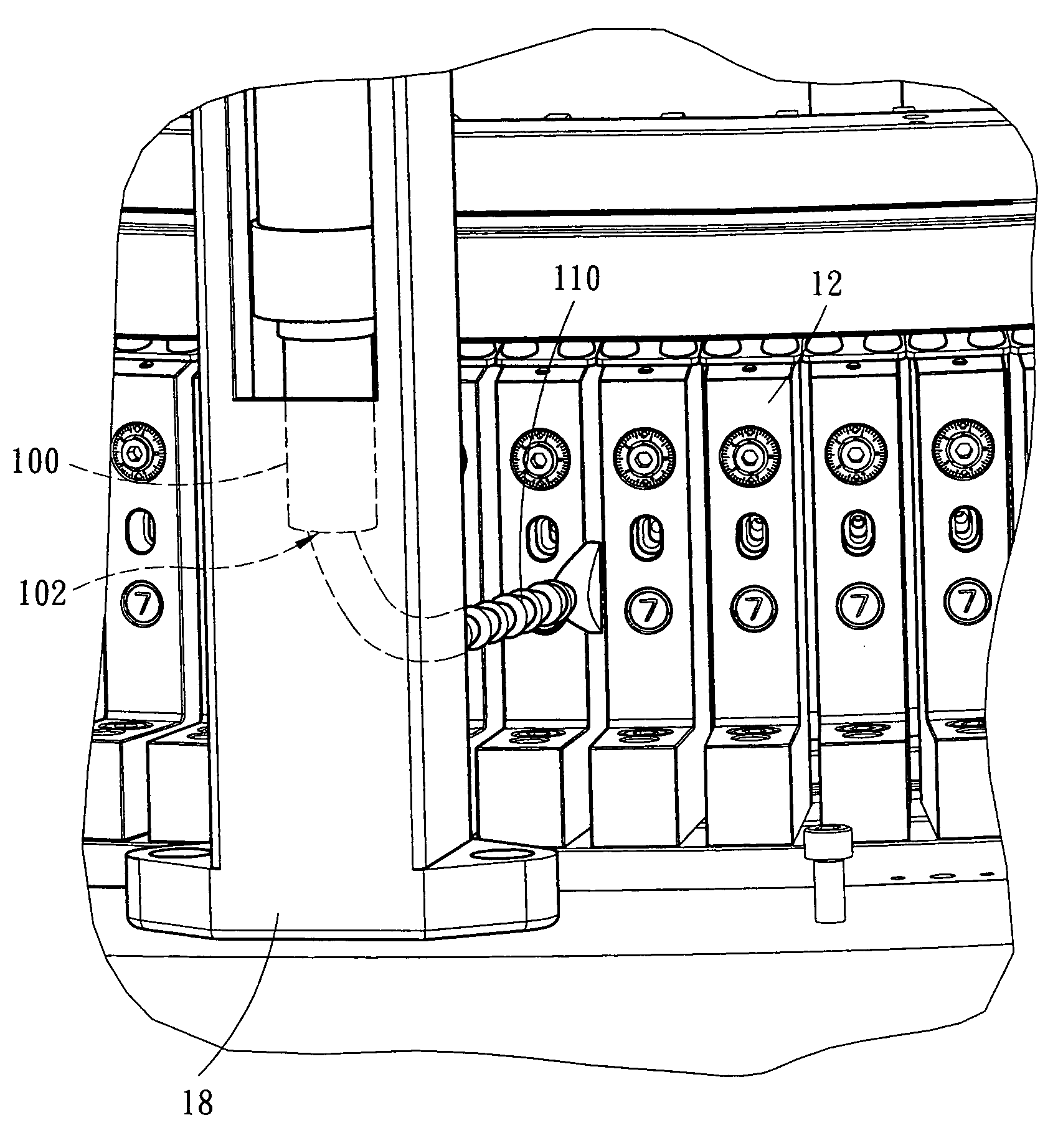 Heat dissipating system of high-speed circular knitting machine