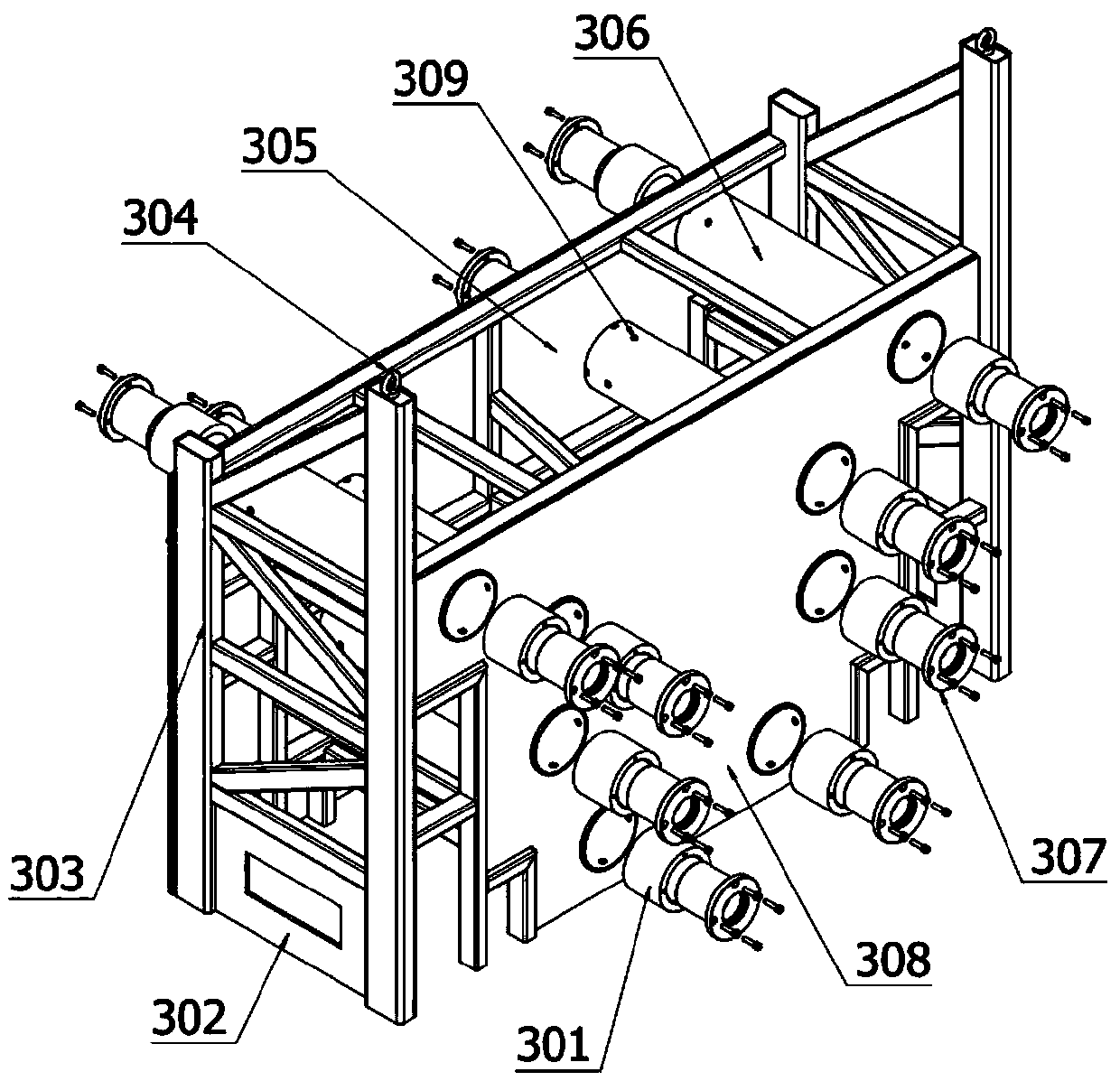 A car door installation tool and test trolley for simulating car side impact test