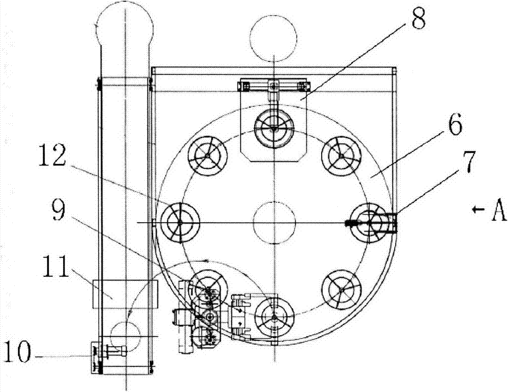 Method and device for magnetic powder inspection on annular workpiece