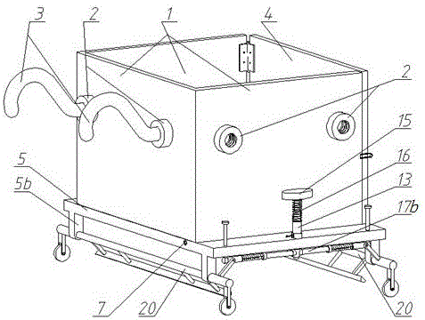 Device and method for transporting cargos in staircase