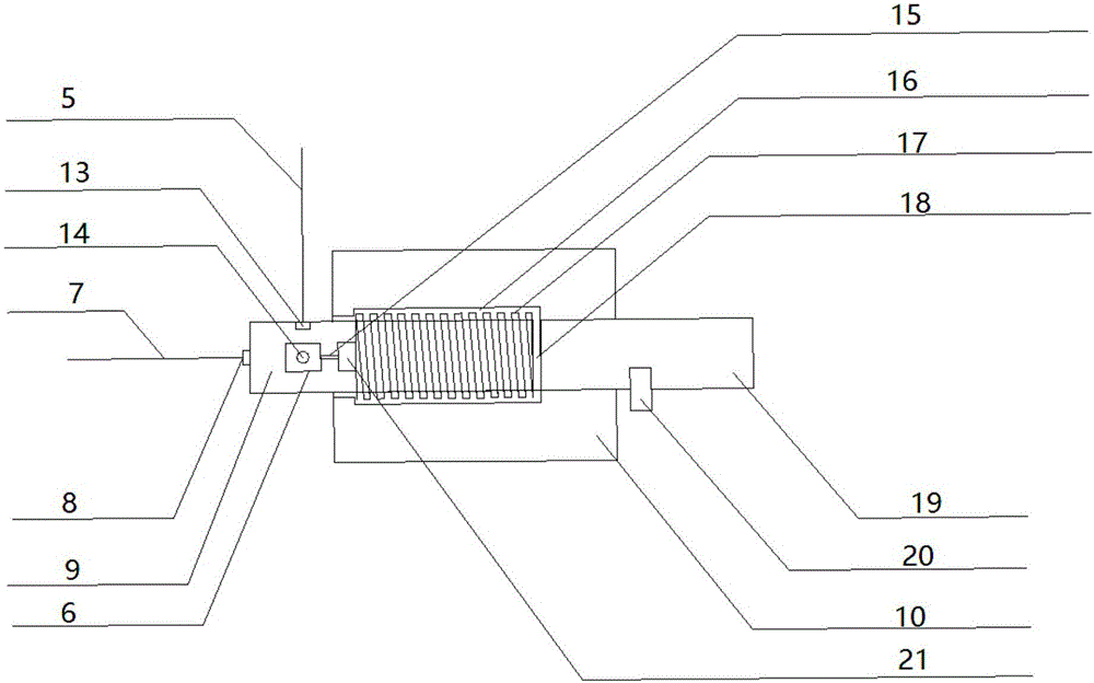 Measuring device and measuring method for surrounding rock deformation of geotechnical model test