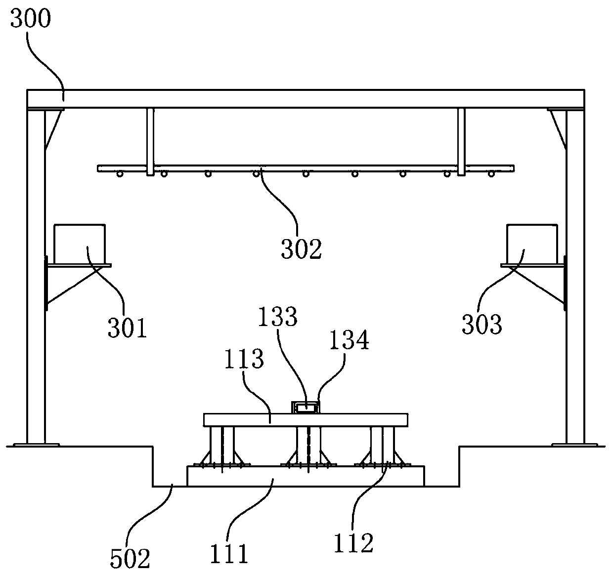 All-true scene collision detecting device and application method