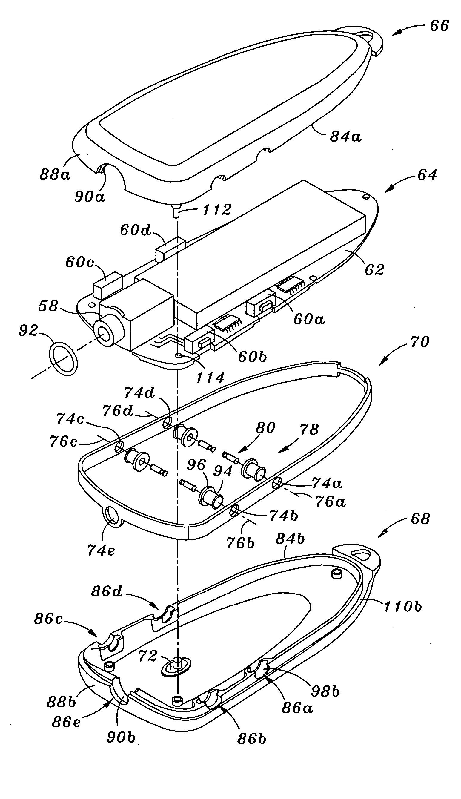 Water and shock resistant music player