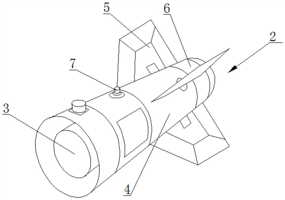 A gnss and ins combined navigation precision guidance fire extinguishing bomb device