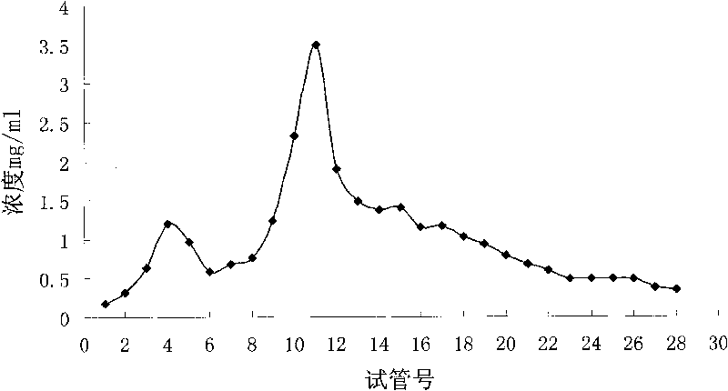 Process for gathering and purifying panax japonicus total saponins by using D101 macroporous absorption resin