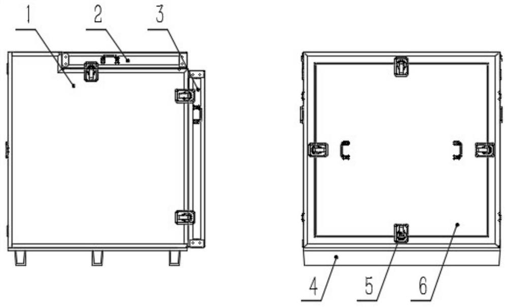 Multi-person pressurizing cabin arranged in folding box body