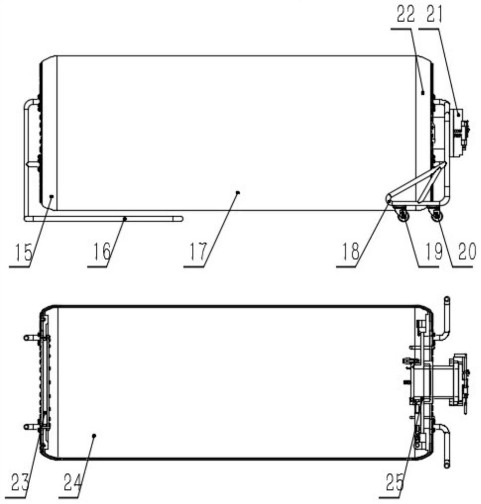 Multi-person pressurizing cabin arranged in folding box body