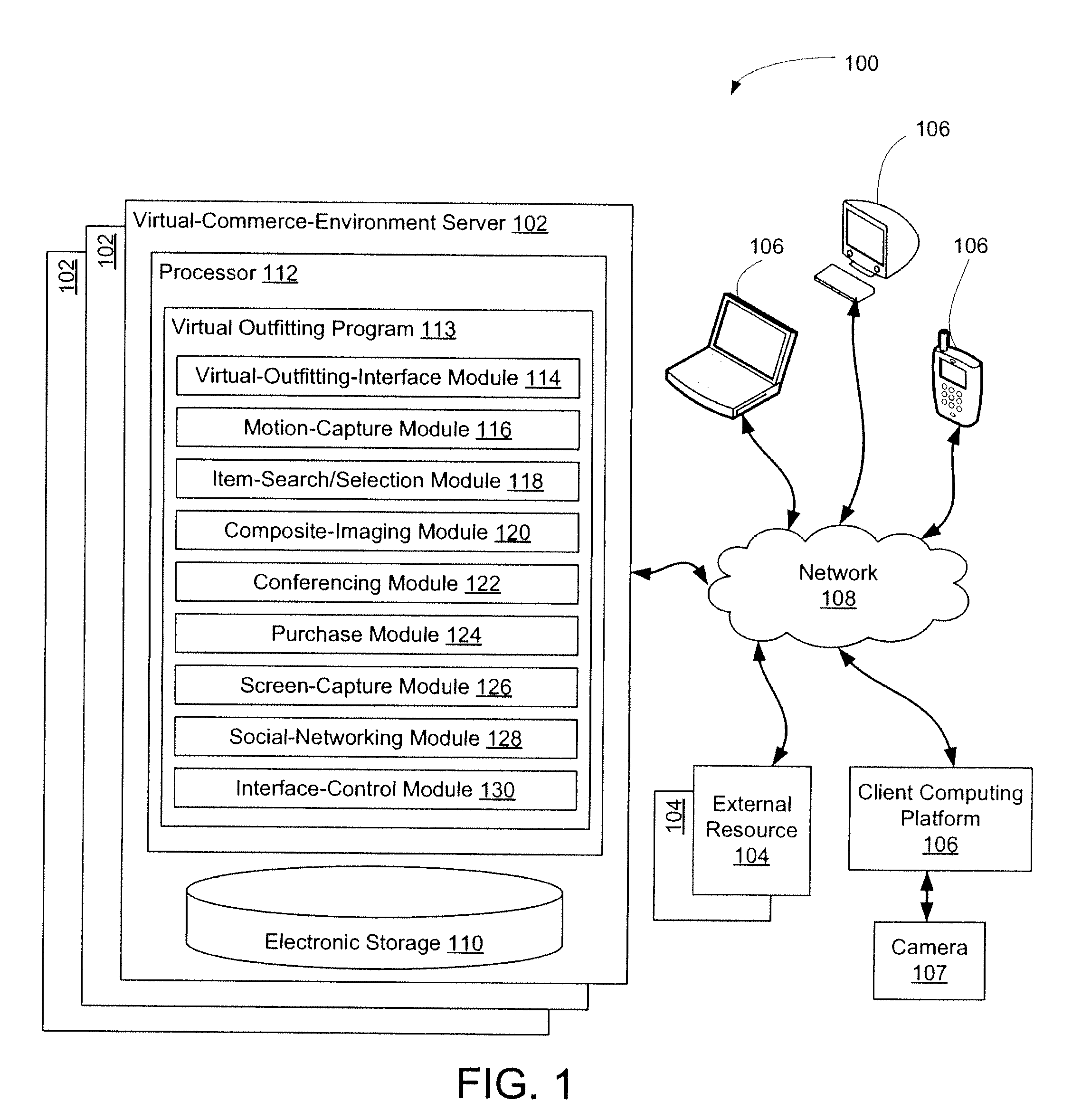 Providing a simulation of wearing items such as garments and/or accessories