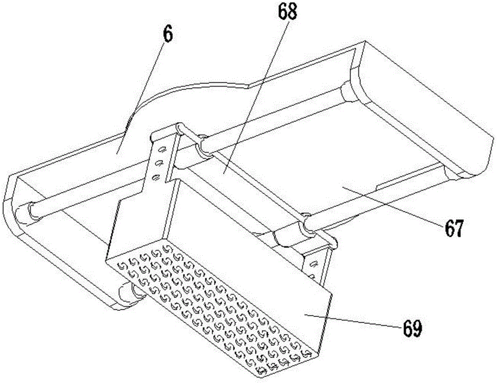 Device for filling brick cracks with cement for floor tile paving robot for urban municipal sidewalk